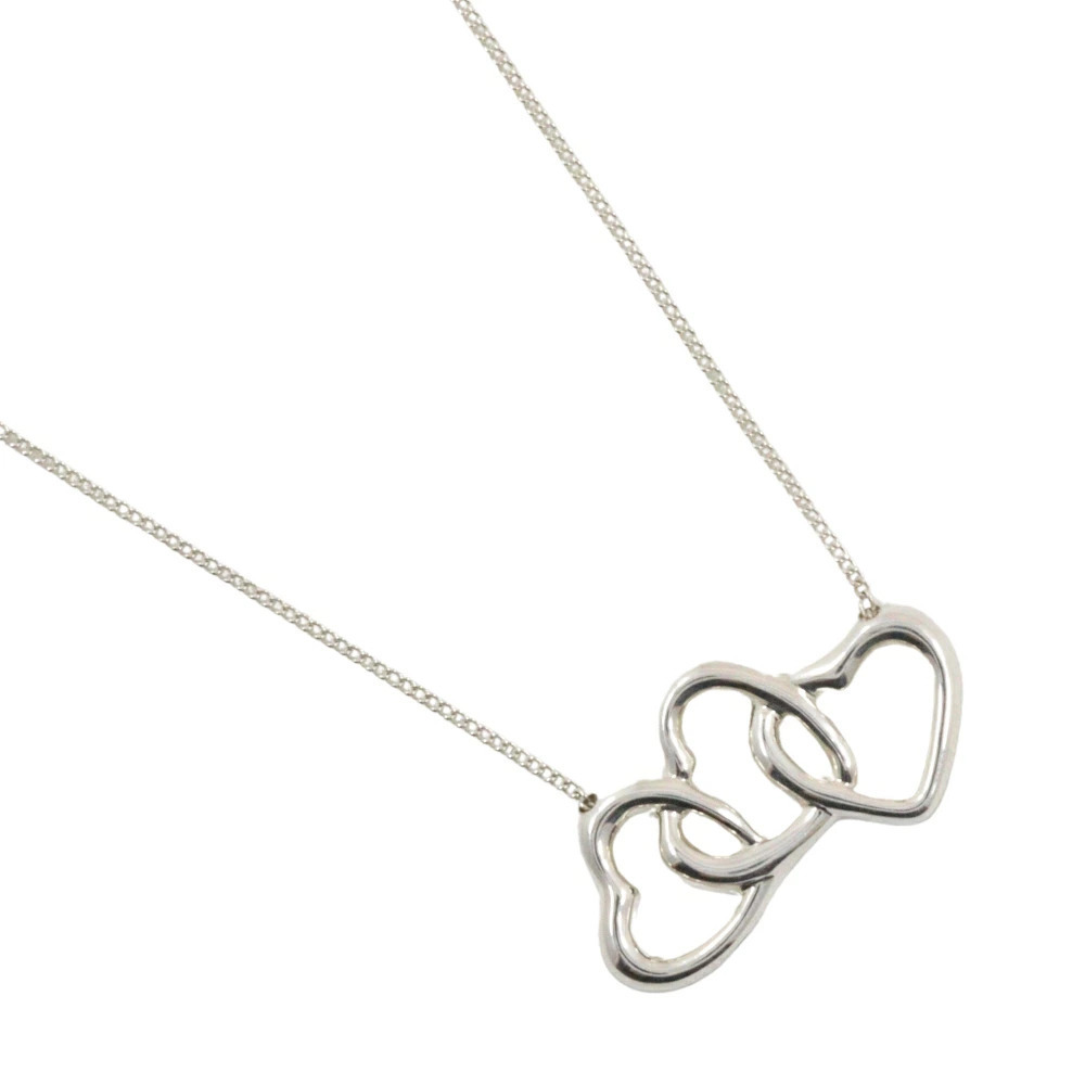 Tiffany Co Triple Heart Necklace Sterling Silver